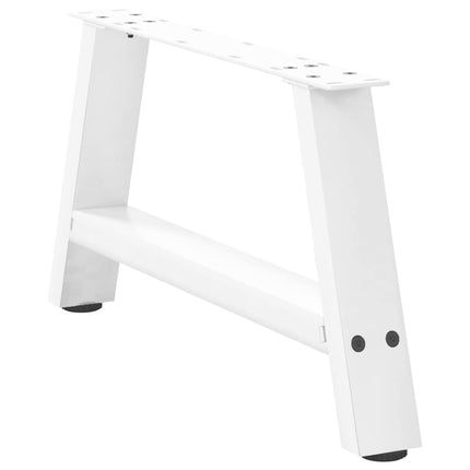Soffbordsben A-formade 2 st vita 70x(30-31) cm stål