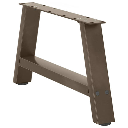 Soffbordsben A-formade 2 st 70x(30-31) cm stål