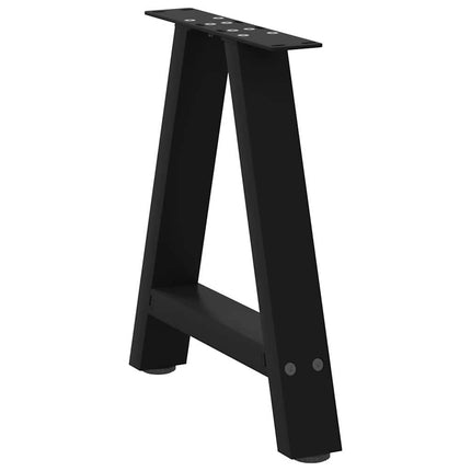 Soffbordsben A-formade 2 st svarta 38x(42-43) cm stål