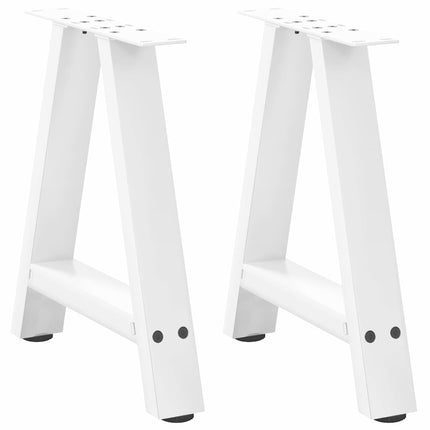 Soffbordsben A-formade 2 st vita 38x(42-43) cm stål