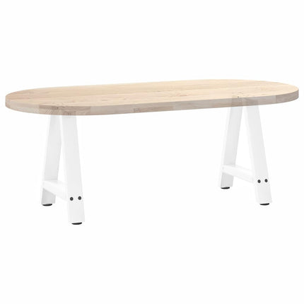Soffbordsben A-formade 2 st vita 50x(42-43) cm stål