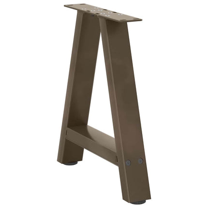 Soffbordsben A-formade 2 st 50x(42-43) cm stål