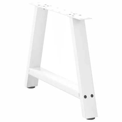 Soffbordsben A-formade 2 st vita 60x(42-43) cm stål