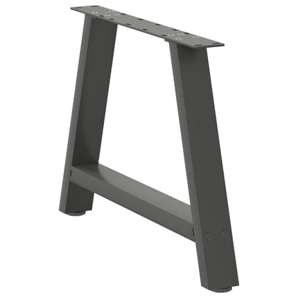 Soffbordsben A-formade 2 st antracit 60x(42-43) cm stål