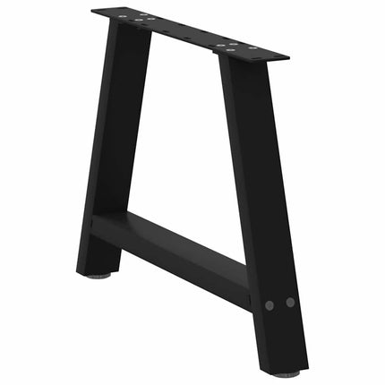 Soffbordsben A-formade 2 st svarta 70x(42-43) cm stål