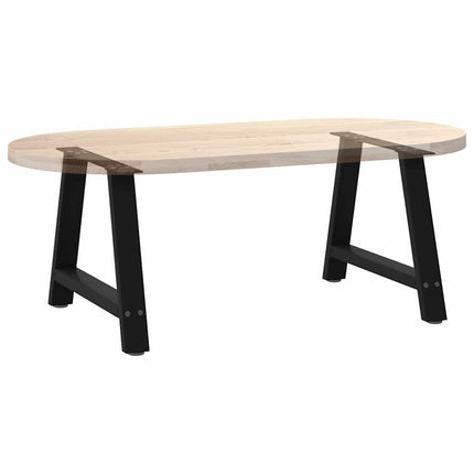 Soffbordsben A-formade 2 st svarta 70x(42-43) cm stål