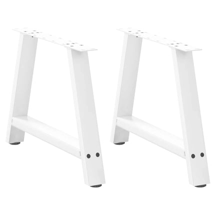 Soffbordsben A-formade 2 st vita 70x(42-43) cm stål