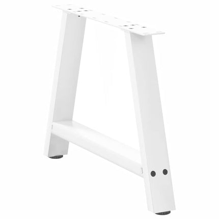 Soffbordsben A-formade 2 st vita 70x(42-43) cm stål