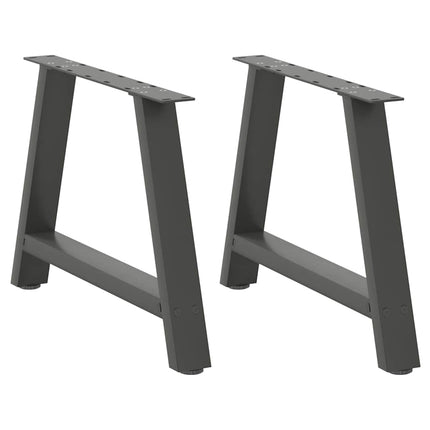 Soffbordsben A-formade 2 st antracit 70x(42-43) cm stål