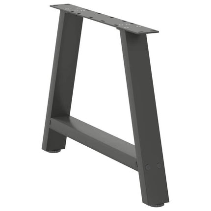 Soffbordsben A-formade 2 st antracit 70x(42-43) cm stål
