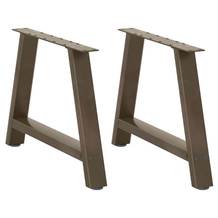 Soffbordsben A-formade 2 st 70x(42-43) cm stål
