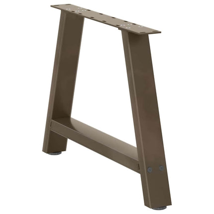 Soffbordsben A-formade 2 st 70x(42-43) cm stål