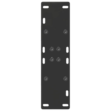 Matbordsben A-formade 2 st svarta 50x(72-73) cm stål