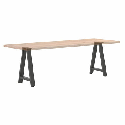 Matbordsben A-formade 2 st antracit 50x(72-73) cm stål