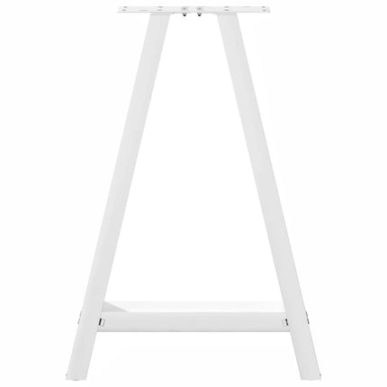 Matbordsben A-formade 2 st vita 60x(72-73) cm stål