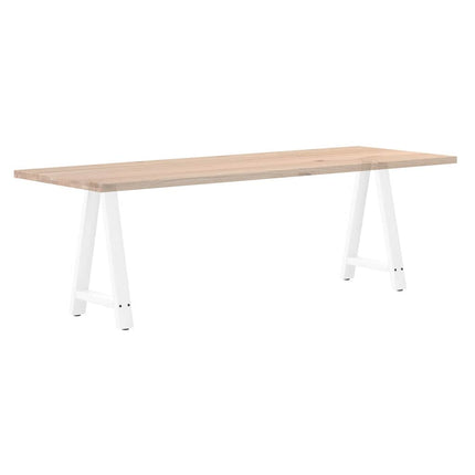 Matbordsben A-formade 2 st vita 60x(72-73) cm stål