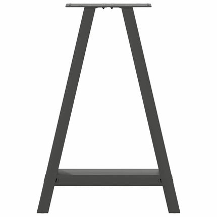 Matbordsben A-formade 2 st antracit 60x(72-73) cm stål
