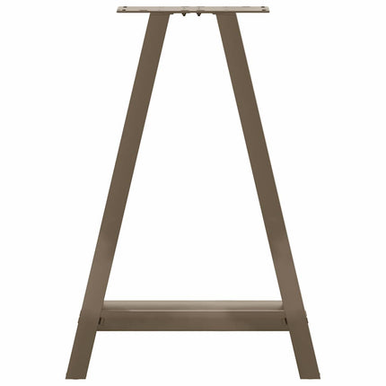 Matbordsben A-formade 2 st 60x(72-73) cm stål