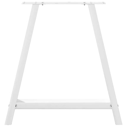 Matbordsben A-formade 2 st vita 70x(72-73) cm stål