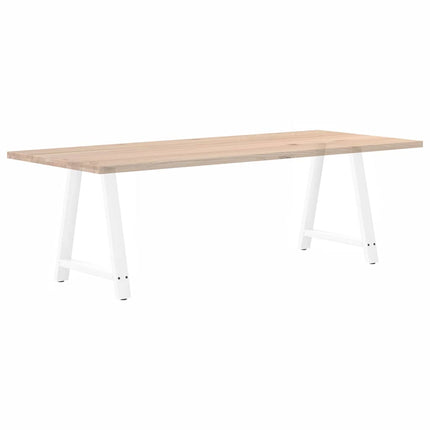Matbordsben A-formade 2 st vita 70x(72-73) cm stål