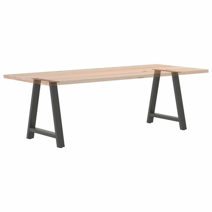 Matbordsben A-formade 2 st antracit 70x(72-73) cm stål