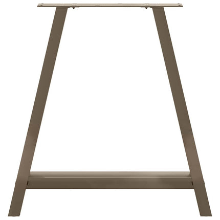 Matbordsben A-formade 2 st 70x(72-73) cm stål