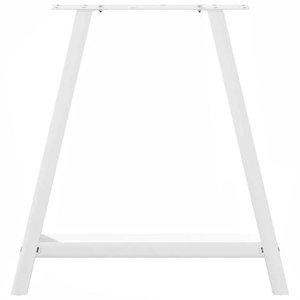 Matbordsben A-formade 2 st vita 80x(72-73) cm stål