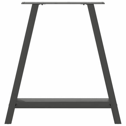 Matbordsben A-formade 2 st antracit 80x(72-73) cm stål