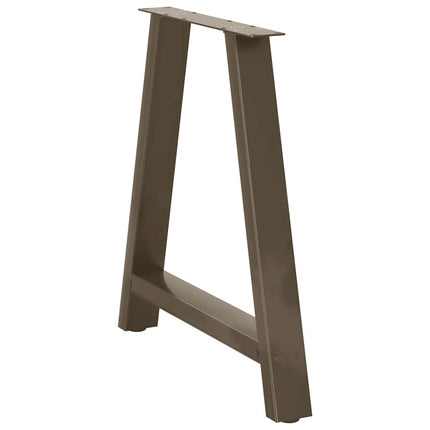 Matbordsben A-formade 2 st 80x(72-73) cm stål