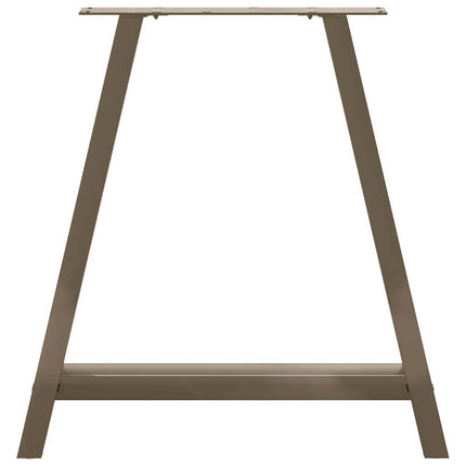 Matbordsben A-formade 2 st 80x(72-73) cm stål