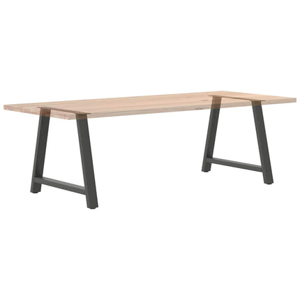 Matbordsben A-formade 2 st antracit 90x(72-73) cm stål
