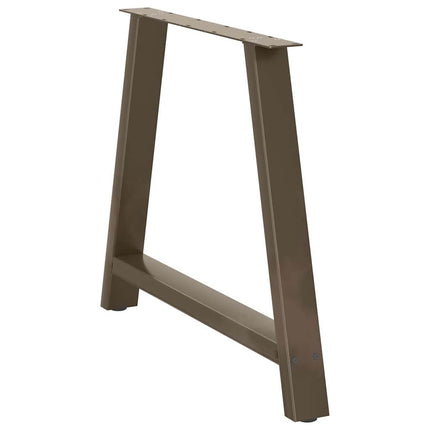Matbordsben A-formade 2 st 90x(72-73) cm stål