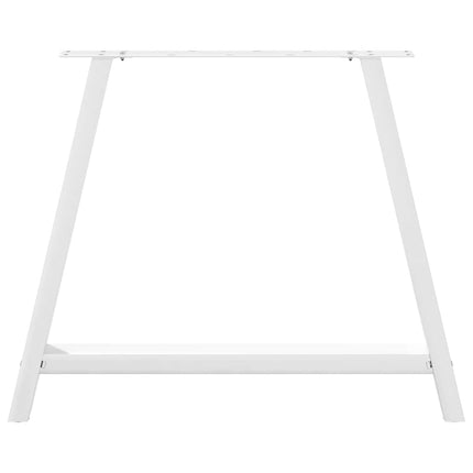 Matbordsben A-formade 2 st vita 100x(72-73) cm stål