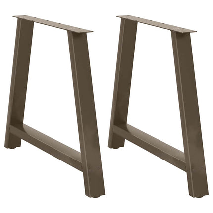 Matbordsben A-formade 2 st 100x(72-73) cm stål