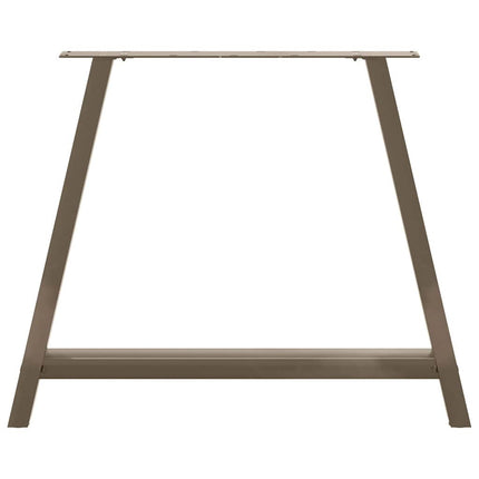 Matbordsben A-formade 2 st 100x(72-73) cm stål