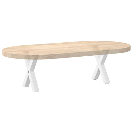 Soffbordsben X-formade 2 st vita 37x(30-31) cm stål