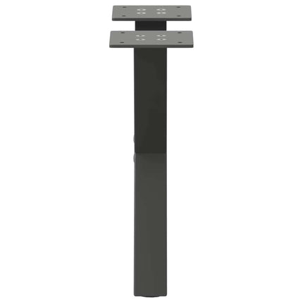 Soffbordsben X-formade 2 st antracit 37x(30-31) cm stål