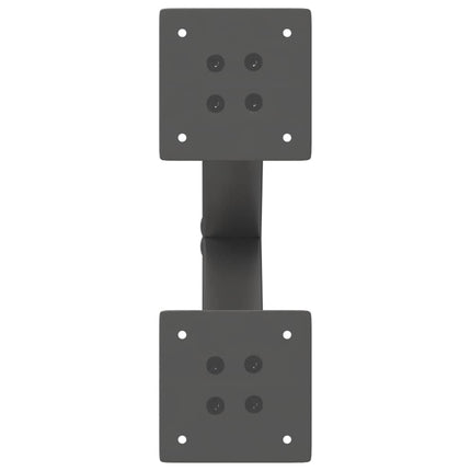 Soffbordsben X-formade 2 st antracit 37x(30-31) cm stål