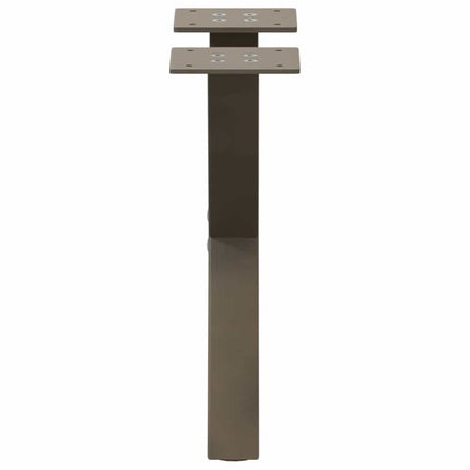 Soffbordsben X-formade 2 st naturstål 37x(30-31) cm stål