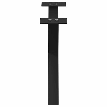 Soffbordsben X-formade 2 st svarta 50x(30-31) cm stål