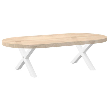 Soffbordsben X-formade 2 st vita 50x(30-31) cm stål