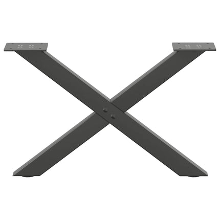 Soffbordsben X-formade 2 st antracit 50x(30-31) cm stål