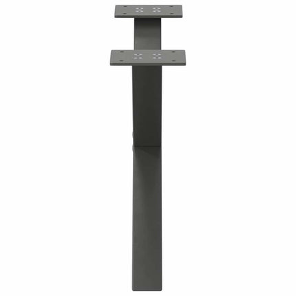 Soffbordsben X-formade 2 st antracit 50x(30-31) cm stål