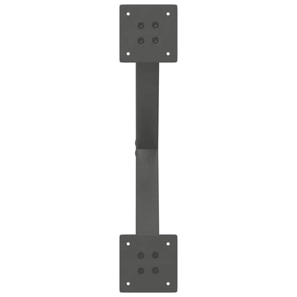 Soffbordsben X-formade 2 st antracit 50x(30-31) cm stål
