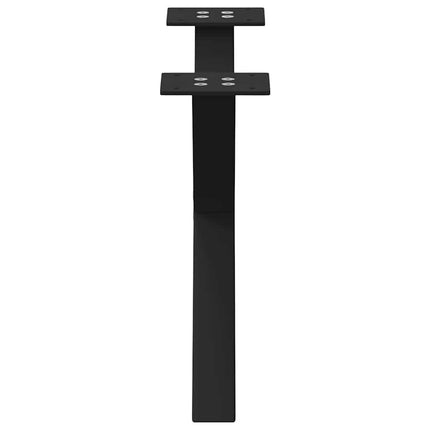 Soffbordsben X-formade 2 st svarta 60x(30-31) cm stål