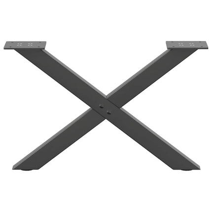 Soffbordsben X-formade 2 st antracit 60x(30-31) cm stål