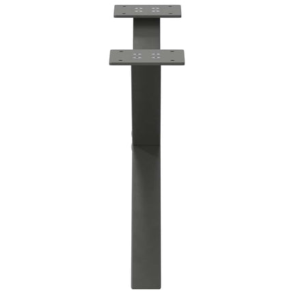 Soffbordsben X-formade 2 st antracit 60x(30-31) cm stål
