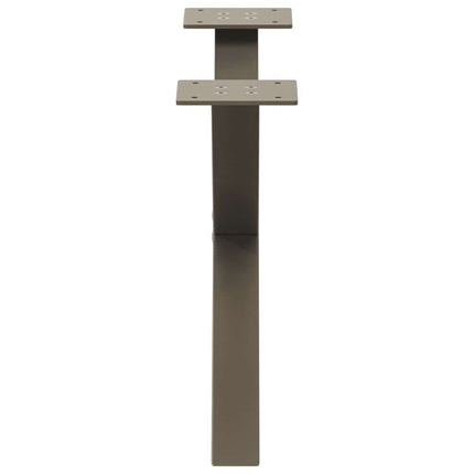 Soffbordsben X-formade 2 st naturstål 60x(30-31) cm stål
