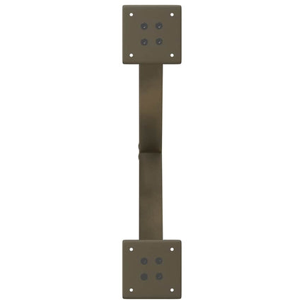 Soffbordsben X-formade 2 st naturstål 60x(30-31) cm stål