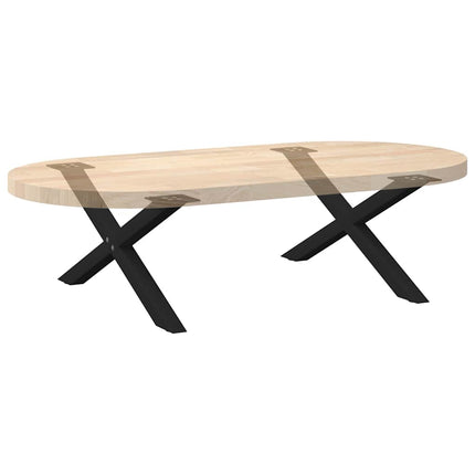 Soffbordsben X-formade 2 st svarta 70x(30-31) cm stål